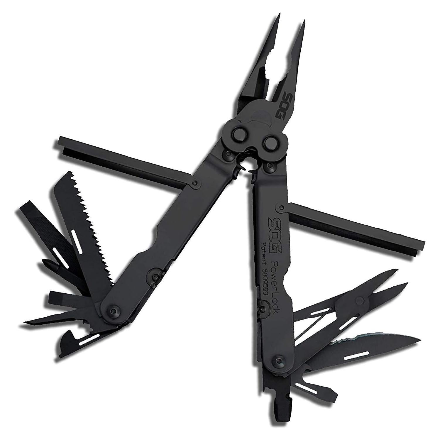 Multi-Herramienta SOG PowerLock 18 en 1 Acero Inoxidable Negro