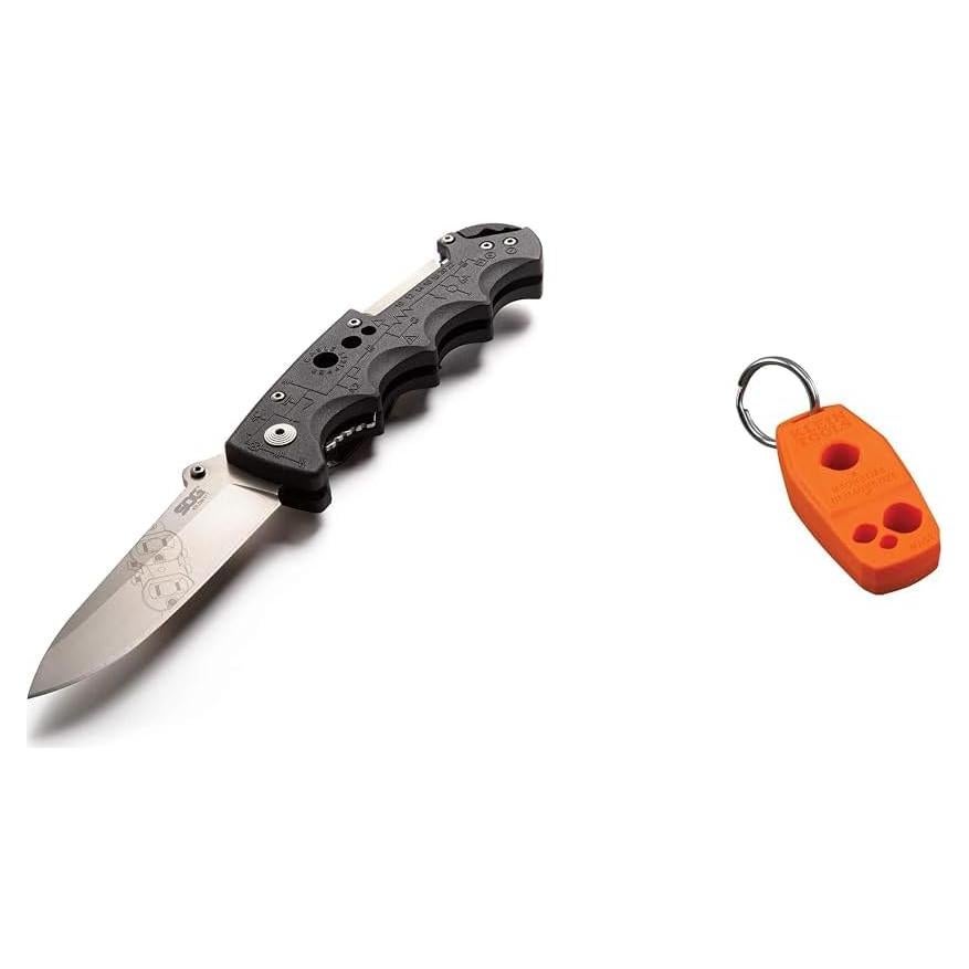 Cuchillo de bolsillo SOG Kilowatt con pelador de cables UTP