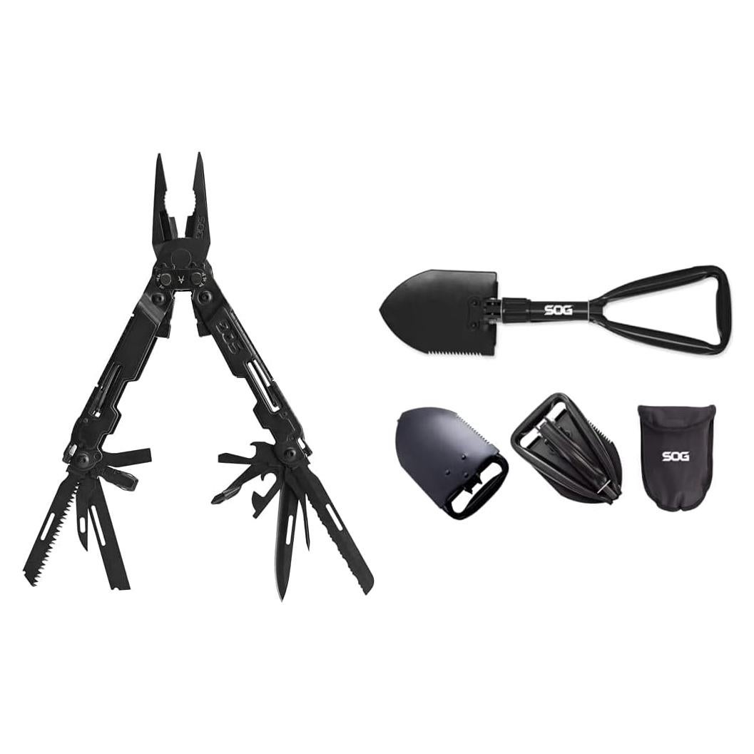 Multi-Herramienta SOG PA2002-CP y Pala de Trinchera Plegable