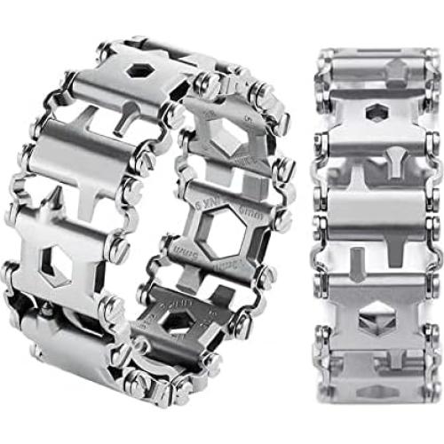 Pulsera Multiherramienta 29 en 1 Ozzagar Acero Inoxidable Plata