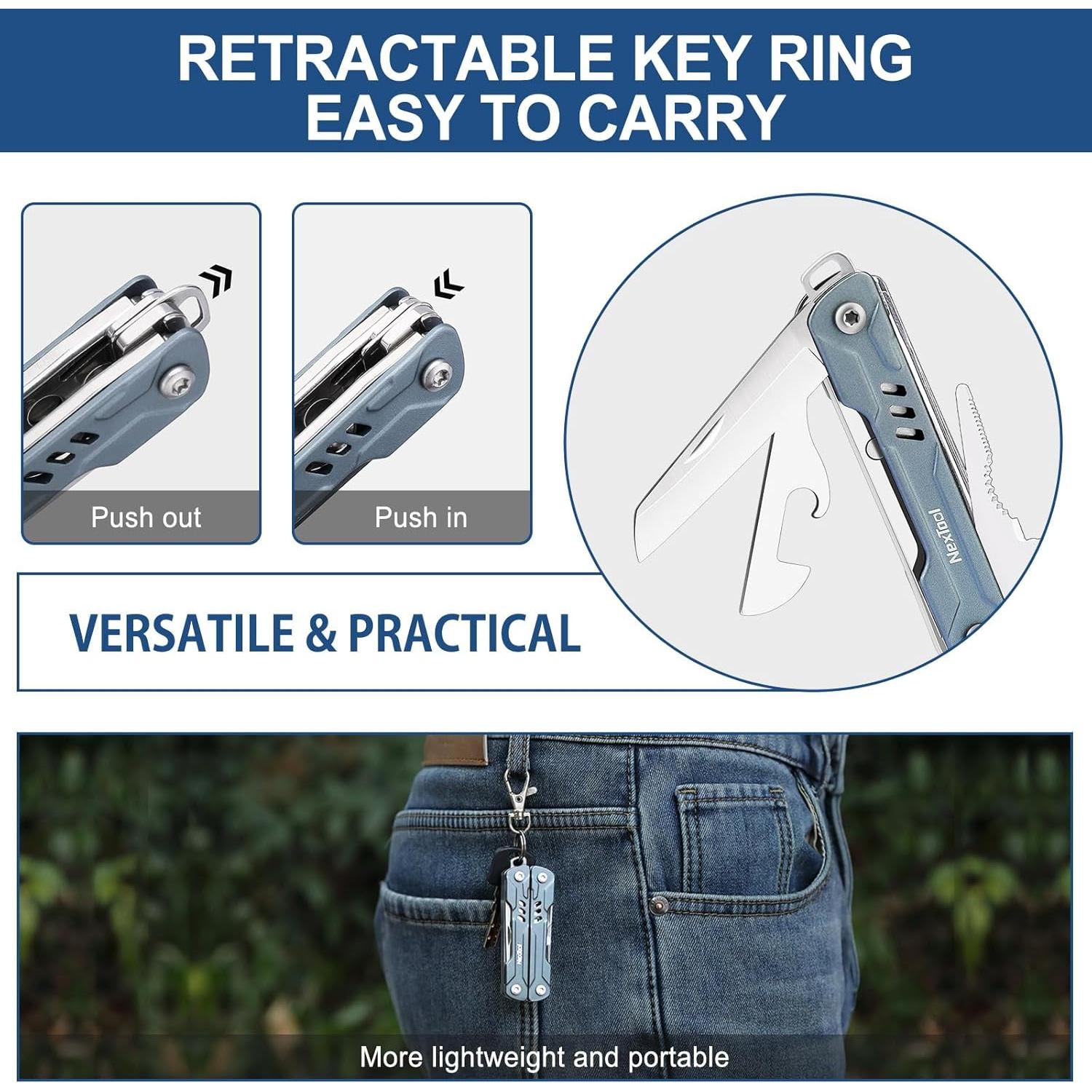 Multiherramienta de llavero NEXTOOL Mini Sailor S11 11 en 1