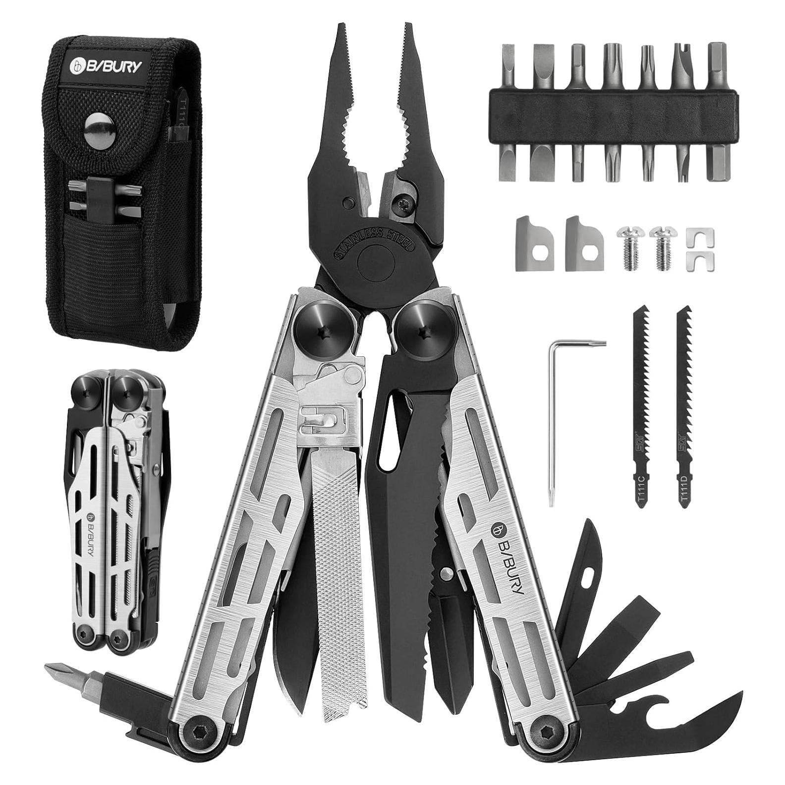 Multiherramienta Plegable BIBURY BI2045 con 31 Funciones