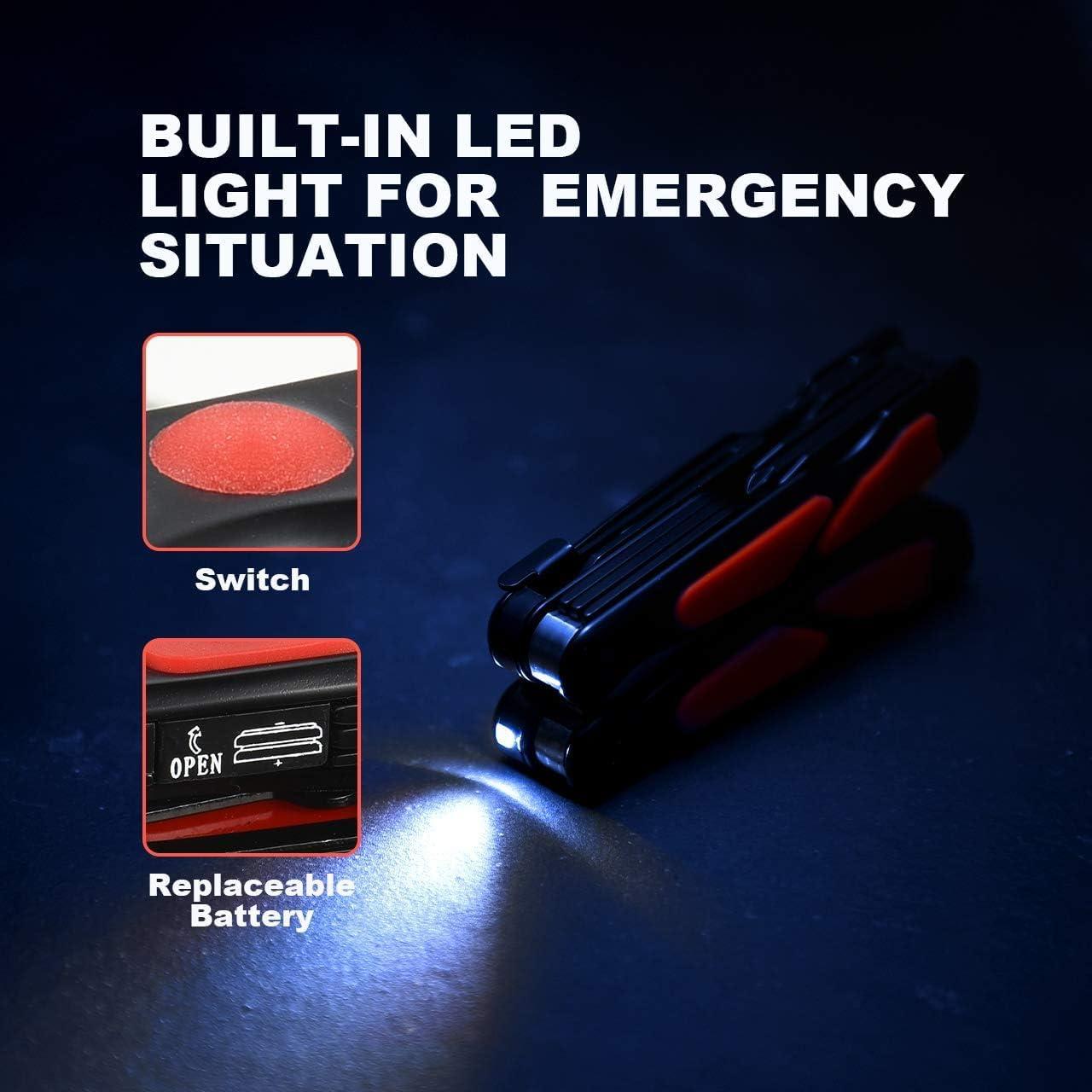 Multiherramienta 14 en 1 BIBURY con Linterna LED y Tijeras