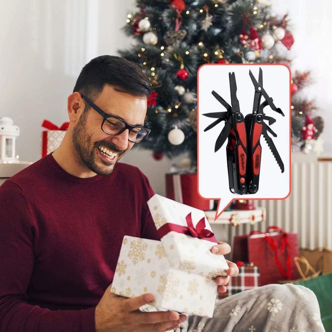 Multiherramienta 14 en 1 BIBURY con Linterna LED y Tijeras