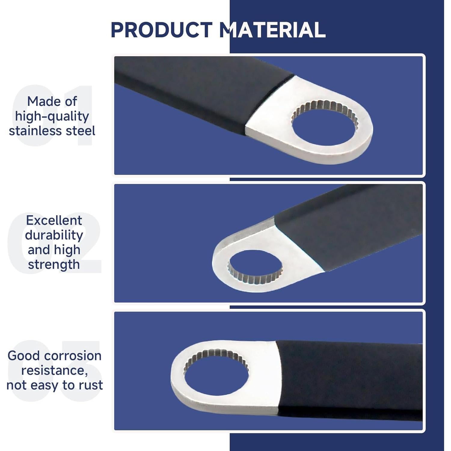 Juego de Llaves Quitanudos Mediana/Grande MUGLFPT - 2 Piezas