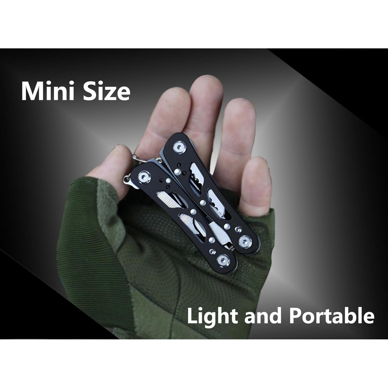 Multiherramienta 12 en 1 Cacylife, Portátil 96g, Ideal Camping