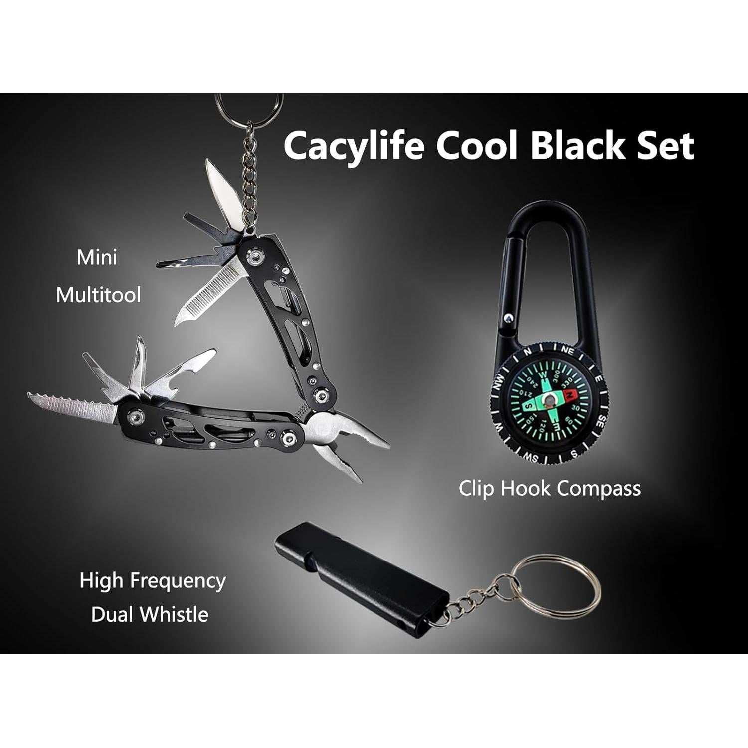 Multiherramienta 12 en 1 Cacylife, Portátil 96g, Ideal Camping