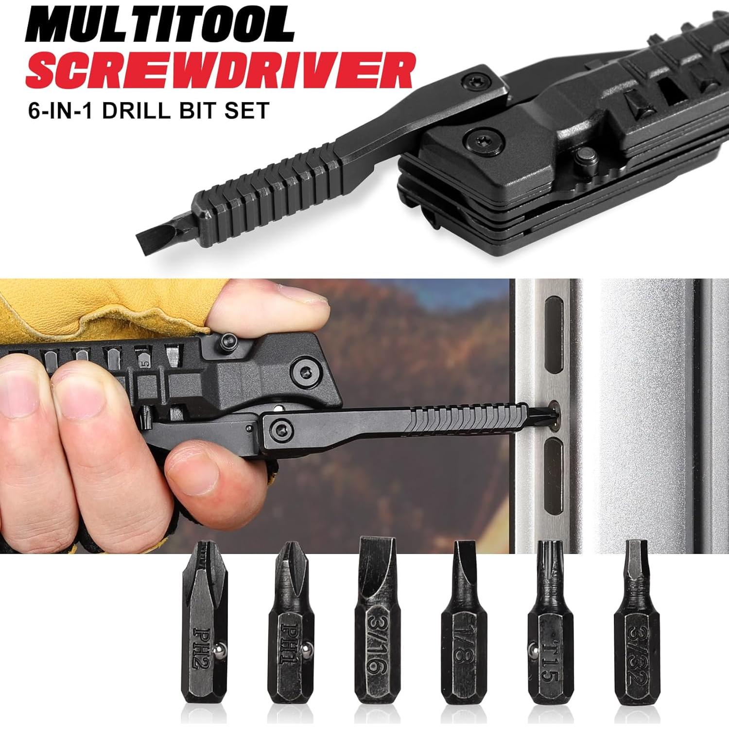 Cuchillo Multiherramienta 19 en 1 ZAVIT - Acero Inoxidable, Negro