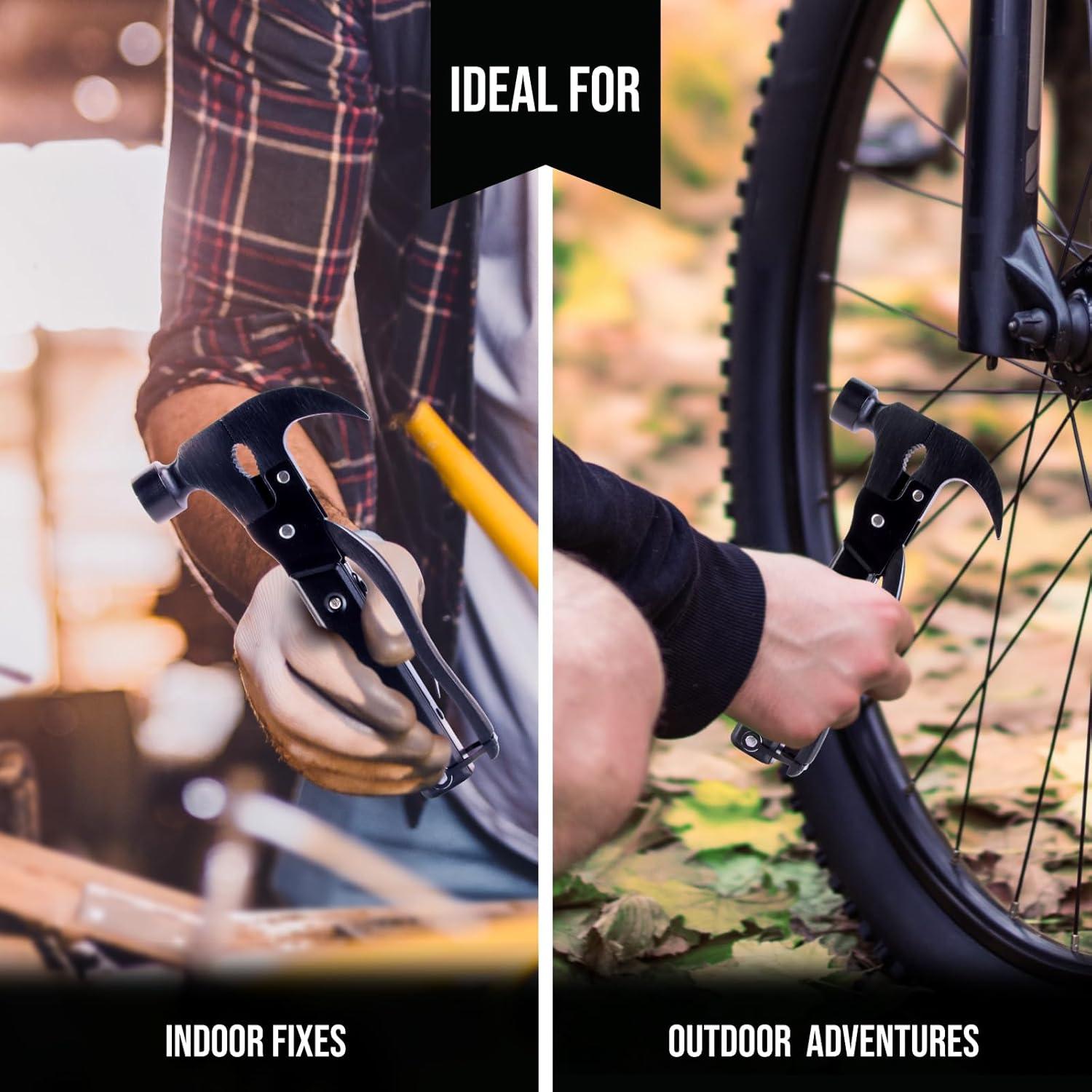 Martillo Multiherramienta 15 en 1 THE BRISK BARREL - Acero Inoxidable