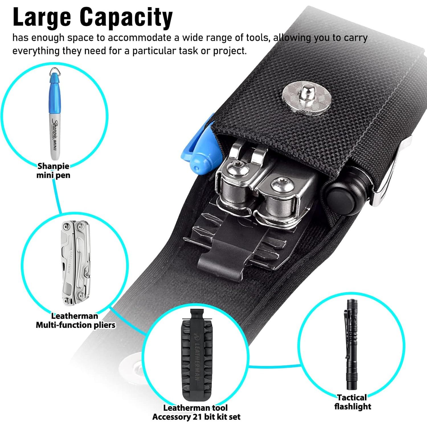 Funda para Multiherramienta Leatherman Nylon Negra 11.99x5.51cm