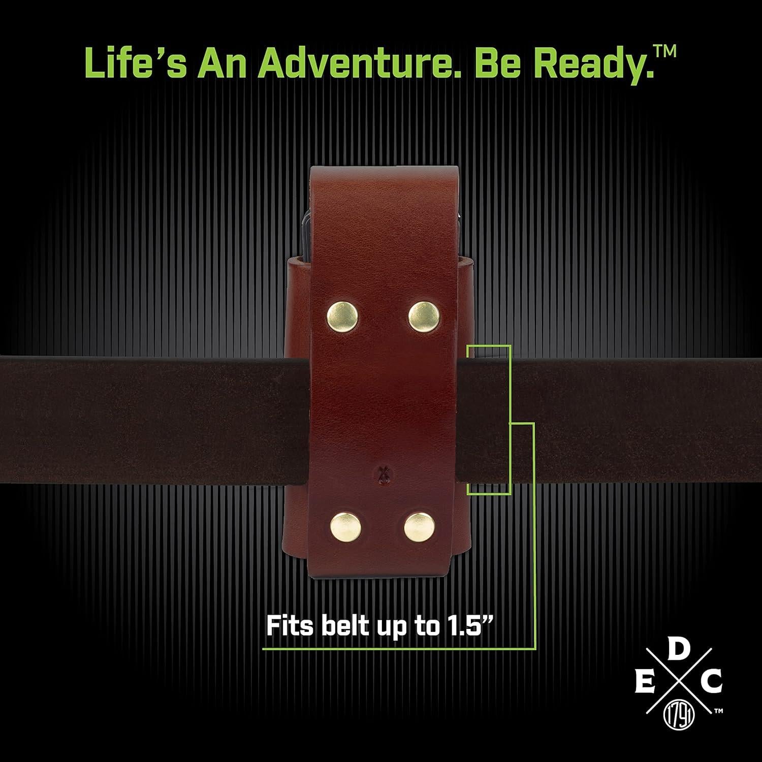 Funda de Cuero 1791 EDC para Multiherramientas hasta 10.16 cm