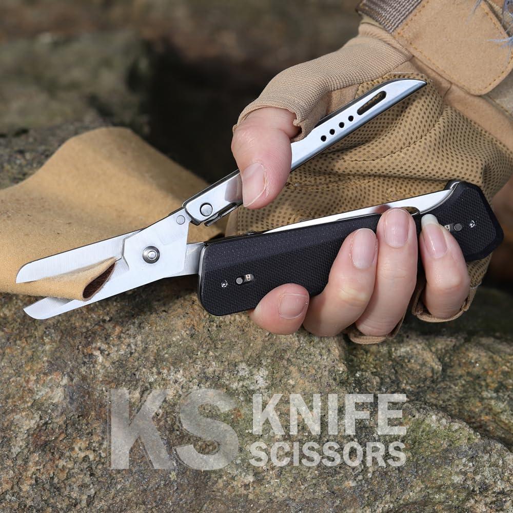 Tijeras Plegables Multifuncionales Roxon S501U 2 en 1 EDC