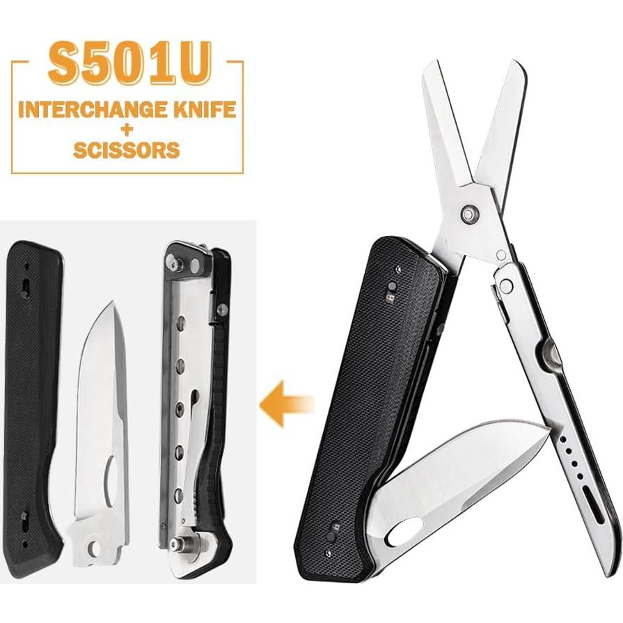 Tijeras Plegables Multifuncionales Roxon S501U 2 en 1 EDC