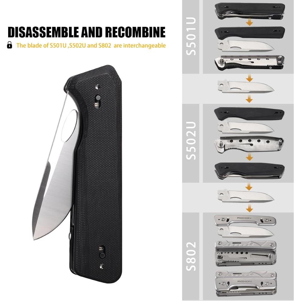 Tijeras Plegables Multifuncionales Roxon S501U 2 en 1 EDC