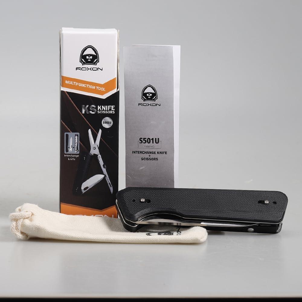 Tijeras Plegables Multifuncionales Roxon S501U 2 en 1 EDC