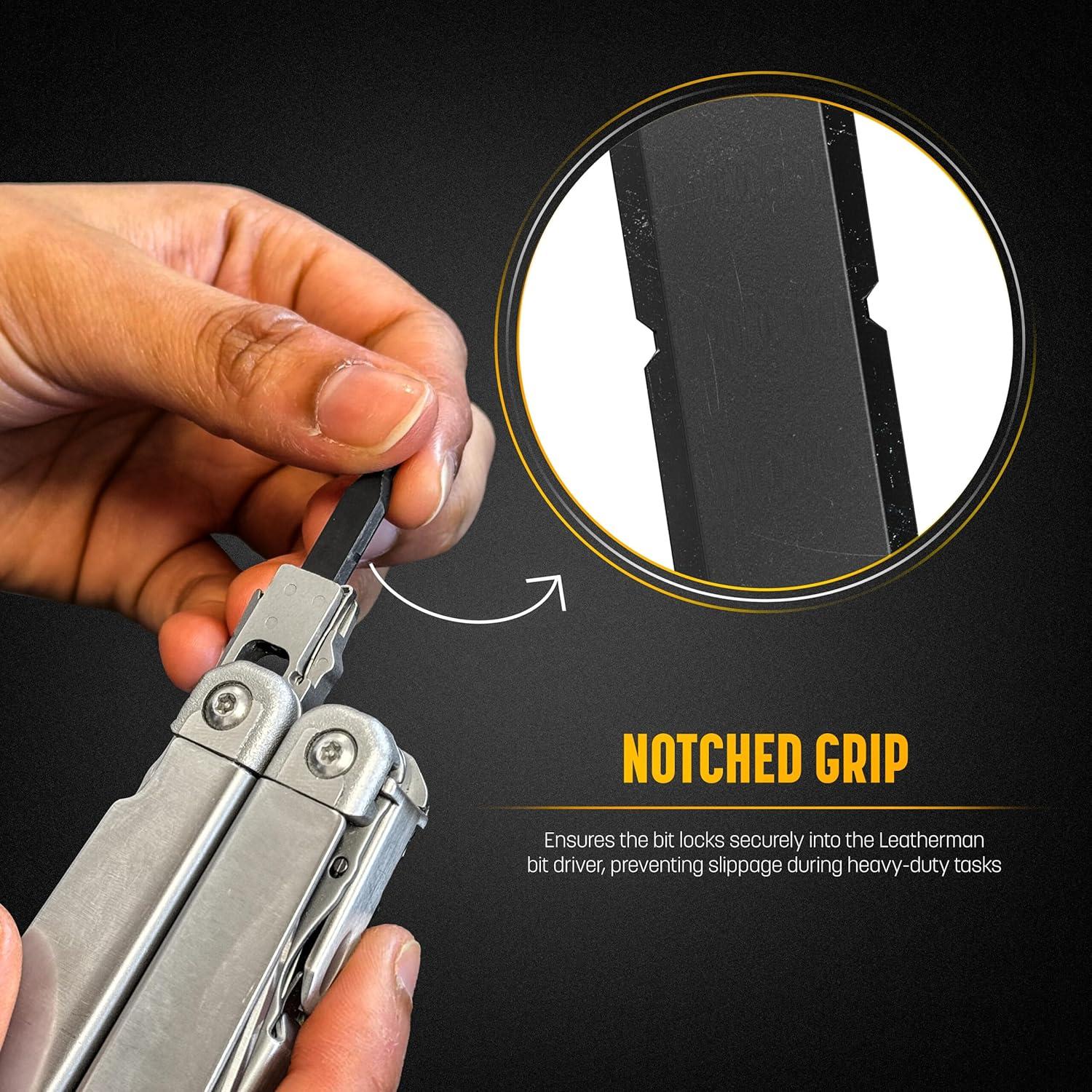 Paquete de 4 Puntas de Destornillador Leatherman Phillips/Plana