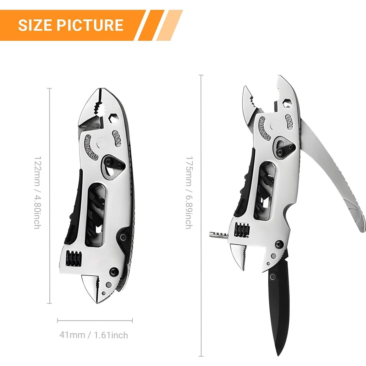 Multiherramienta Plegable Elecbee con 7 Herramientas de Acero Inoxidable