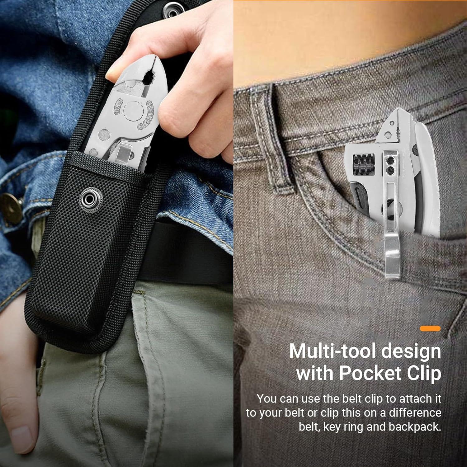 Multiherramienta Plegable Elecbee con 7 Herramientas de Acero Inoxidable