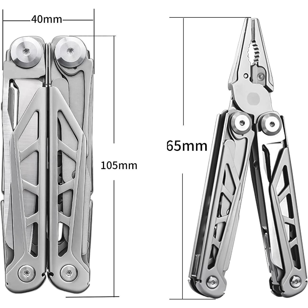 Multiherramienta NODUOBIIO 17 en 1 Acero Inoxidable para Camping
