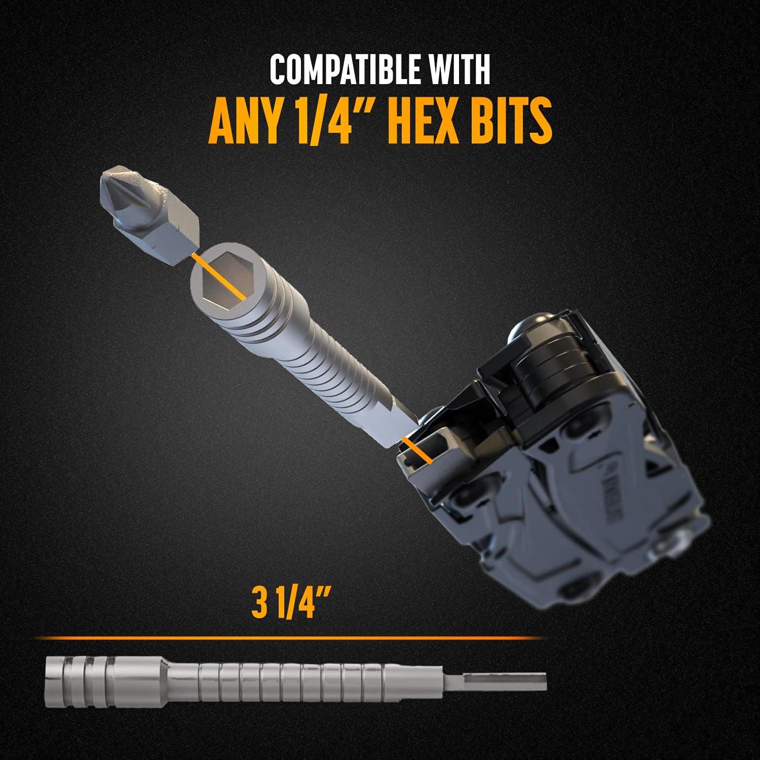 Juego de Extensores de Bit y Carraca GALVANOX Plata