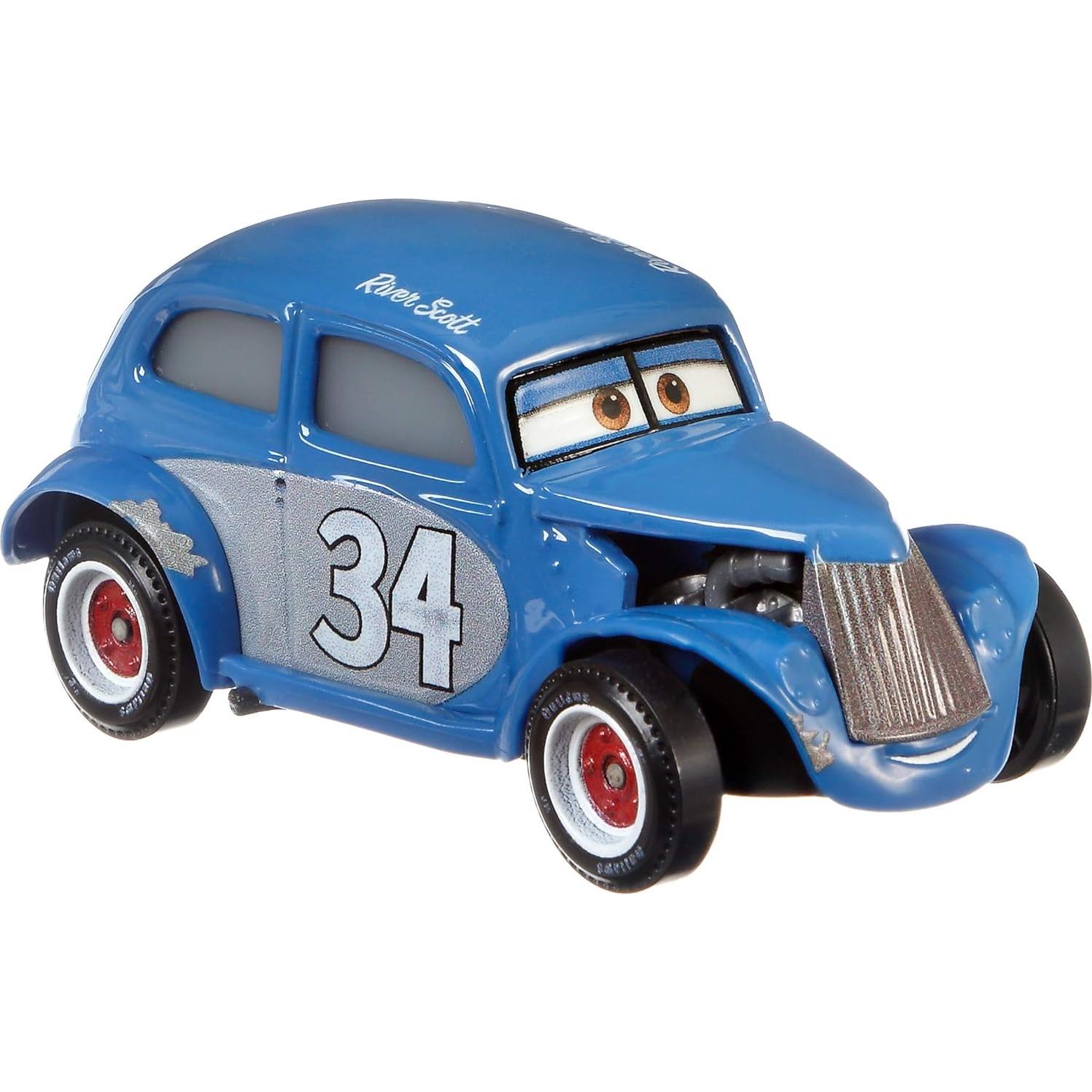 Juguete Disney Cars Mattel River Scott 1:55 Detalles Fieles