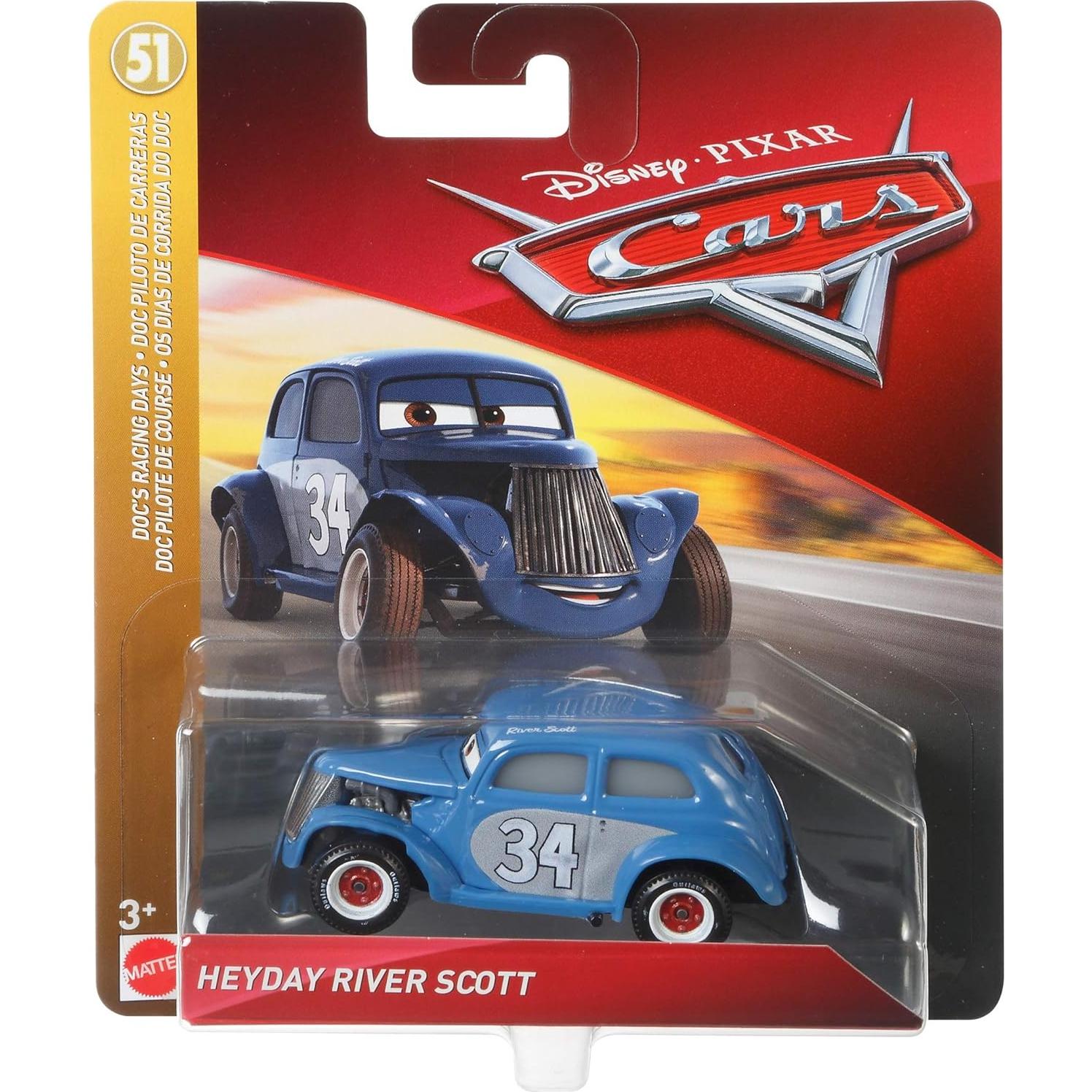 Juguete Disney Cars Mattel River Scott 1:55 Detalles Fieles
