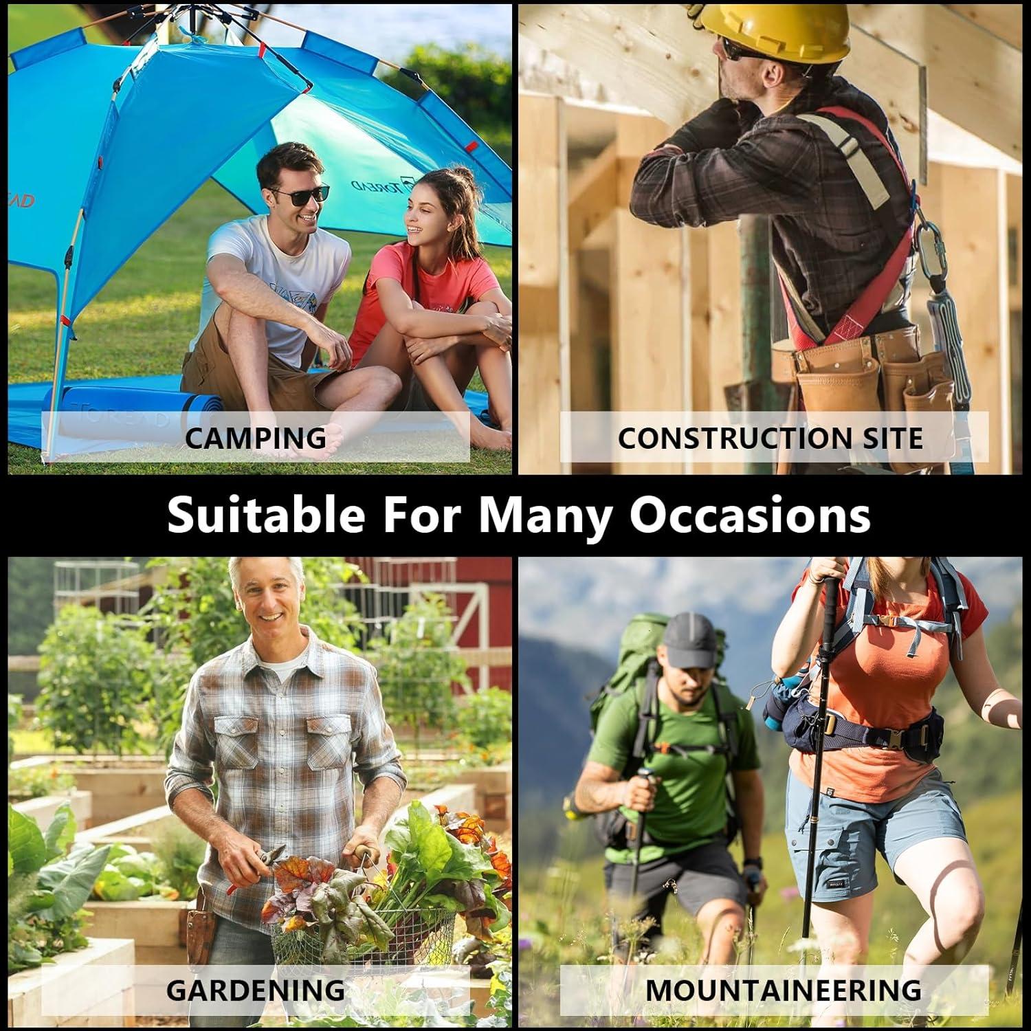 Funda de Multiherramienta de Cuero Baizoy Negro EDC 12.07x4.06cm