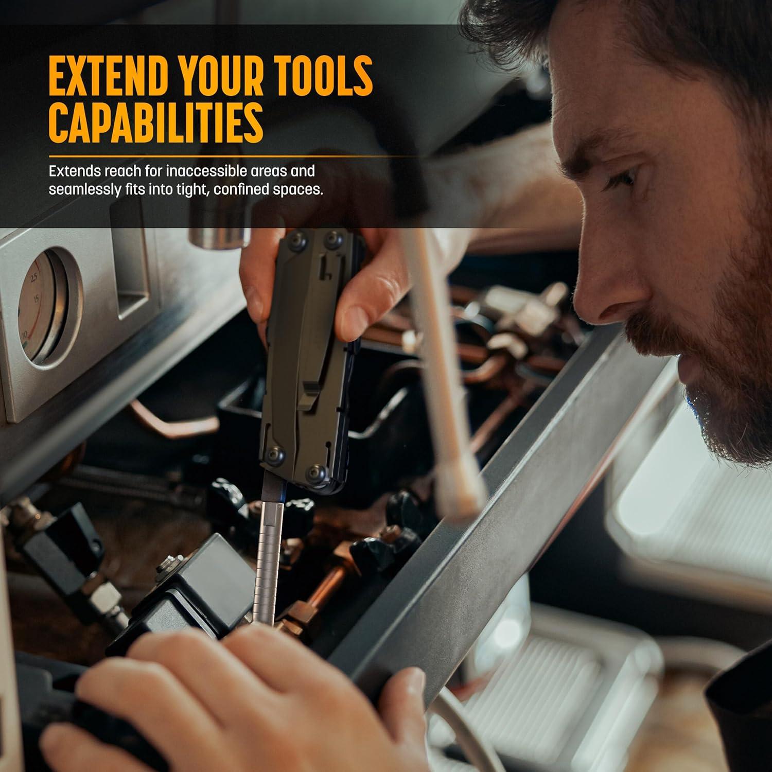 Extensor de Bits y Adaptador Hexagonal Galvanox 2 Piezas