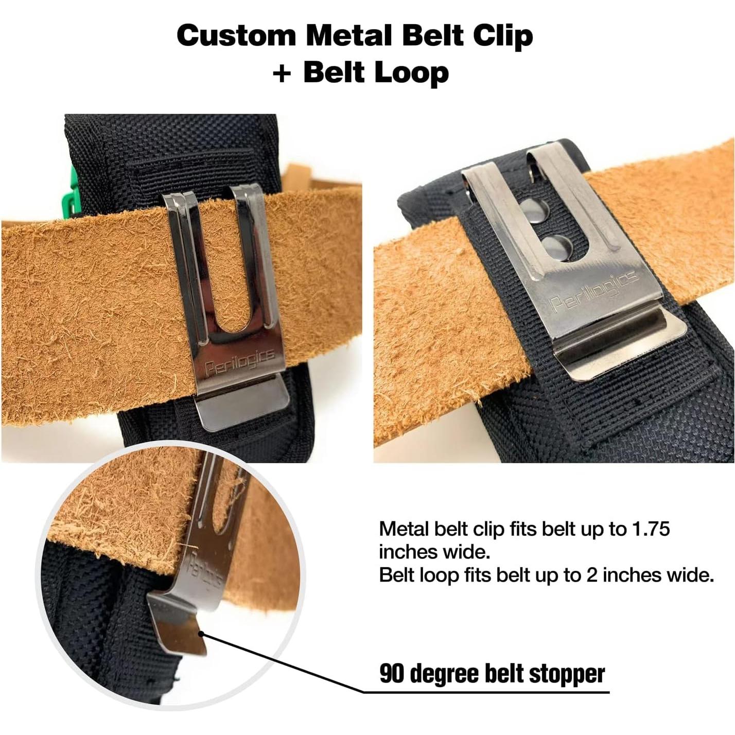 Magnetic Tool Sheath for Leatherman – Nylon Belt Pouch Fits Wave Plus, Wingman, Charge, Surge, Super Tool 300, Signal, Free P2 & P4 (4–4.5 in) - Camo