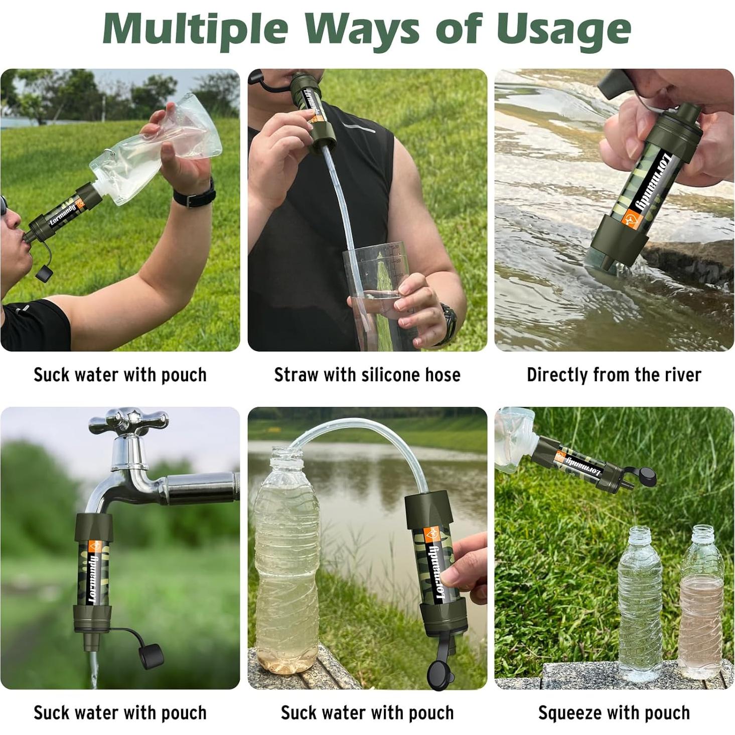 Purificador de Agua Portátil Lormandy - Filtro Triple 5000L