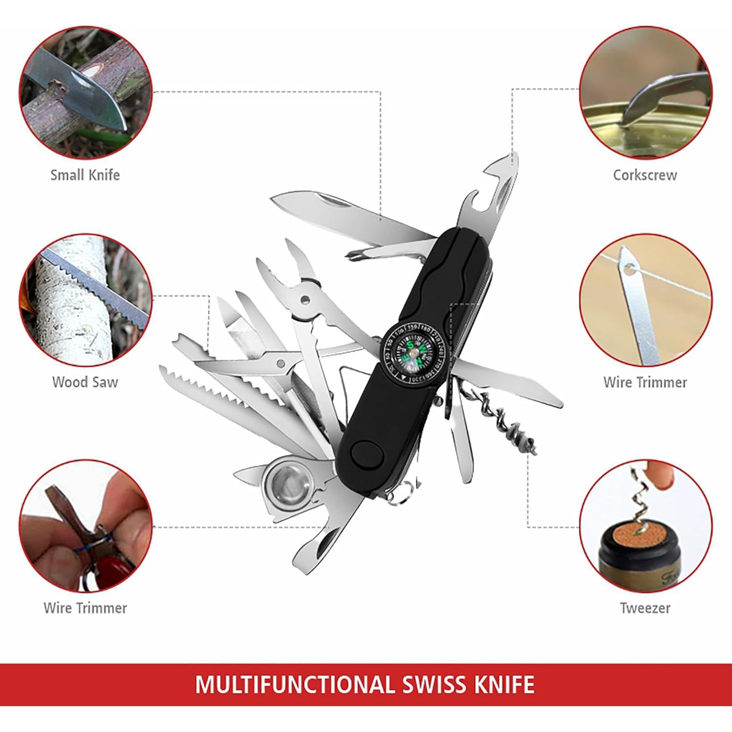 Cuchillo Suizo Multi Herramienta Swiss Eagle Core 30 Funciones