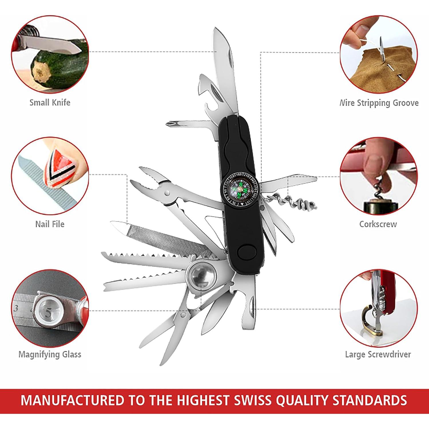 Cuchillo Suizo Multi Herramienta Swiss Eagle Core 30 Funciones