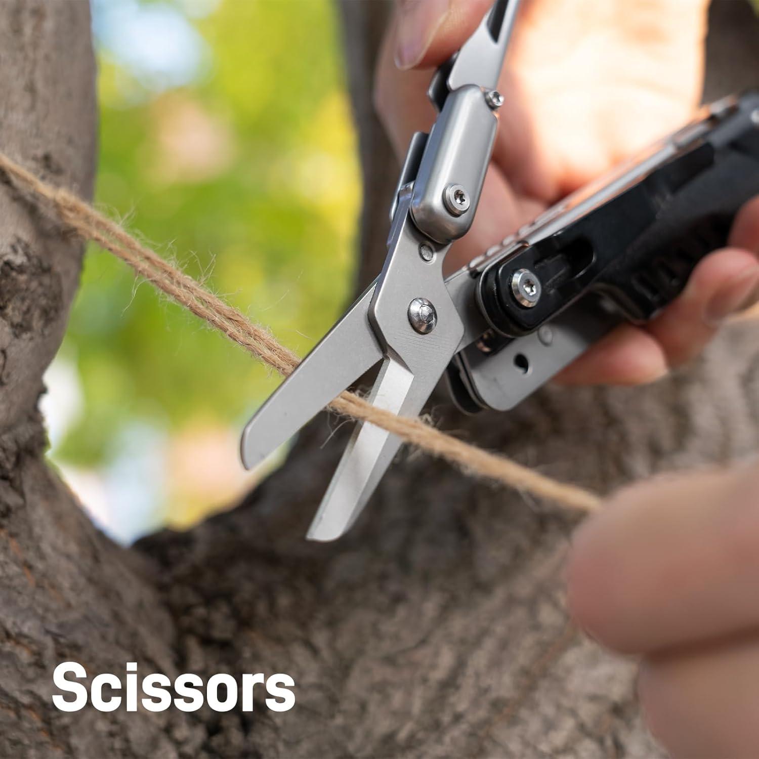 Multiherramienta 5 en 1 Teslong MS01 Cuchillo Tijeras Acero Inoxidable