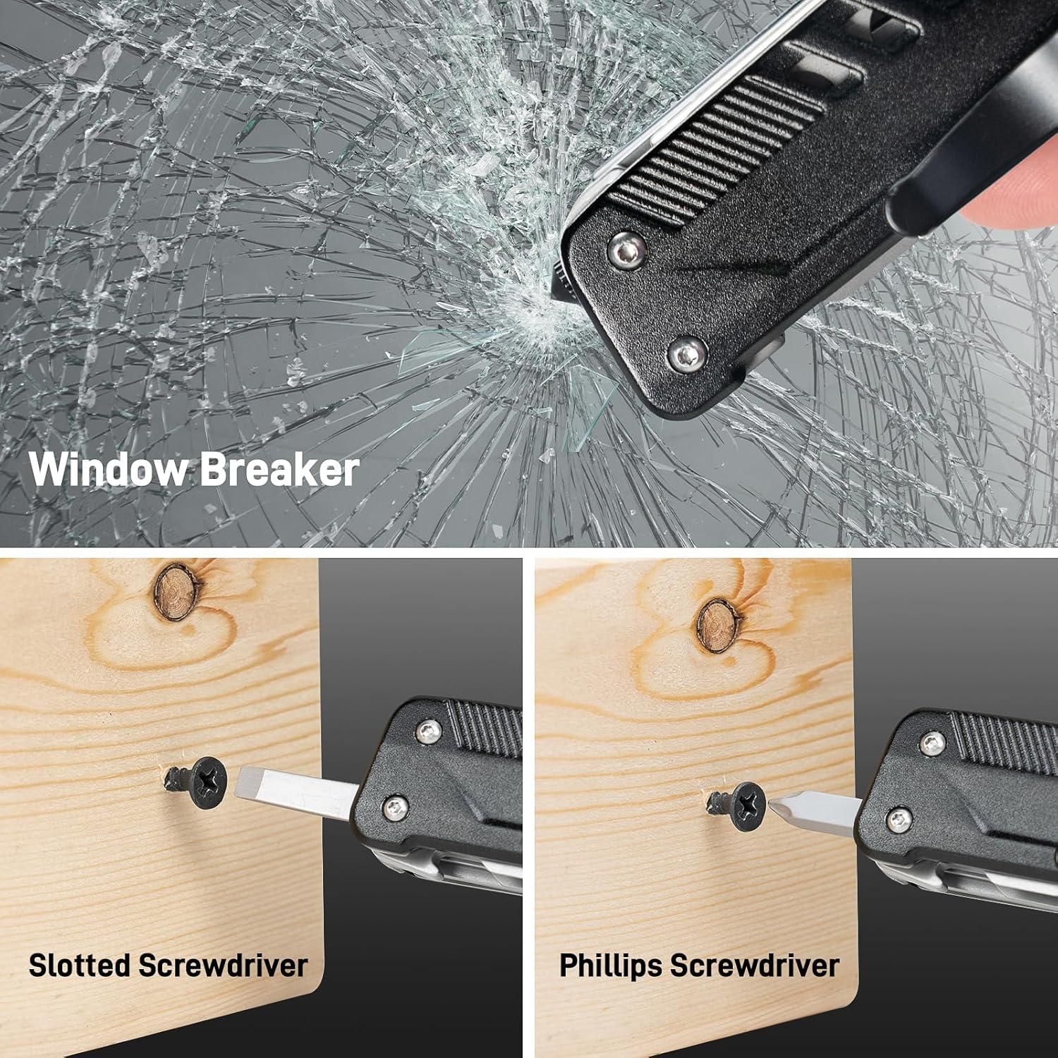 Multiherramienta 5 en 1 Teslong MS01 Cuchillo Tijeras Acero Inoxidable