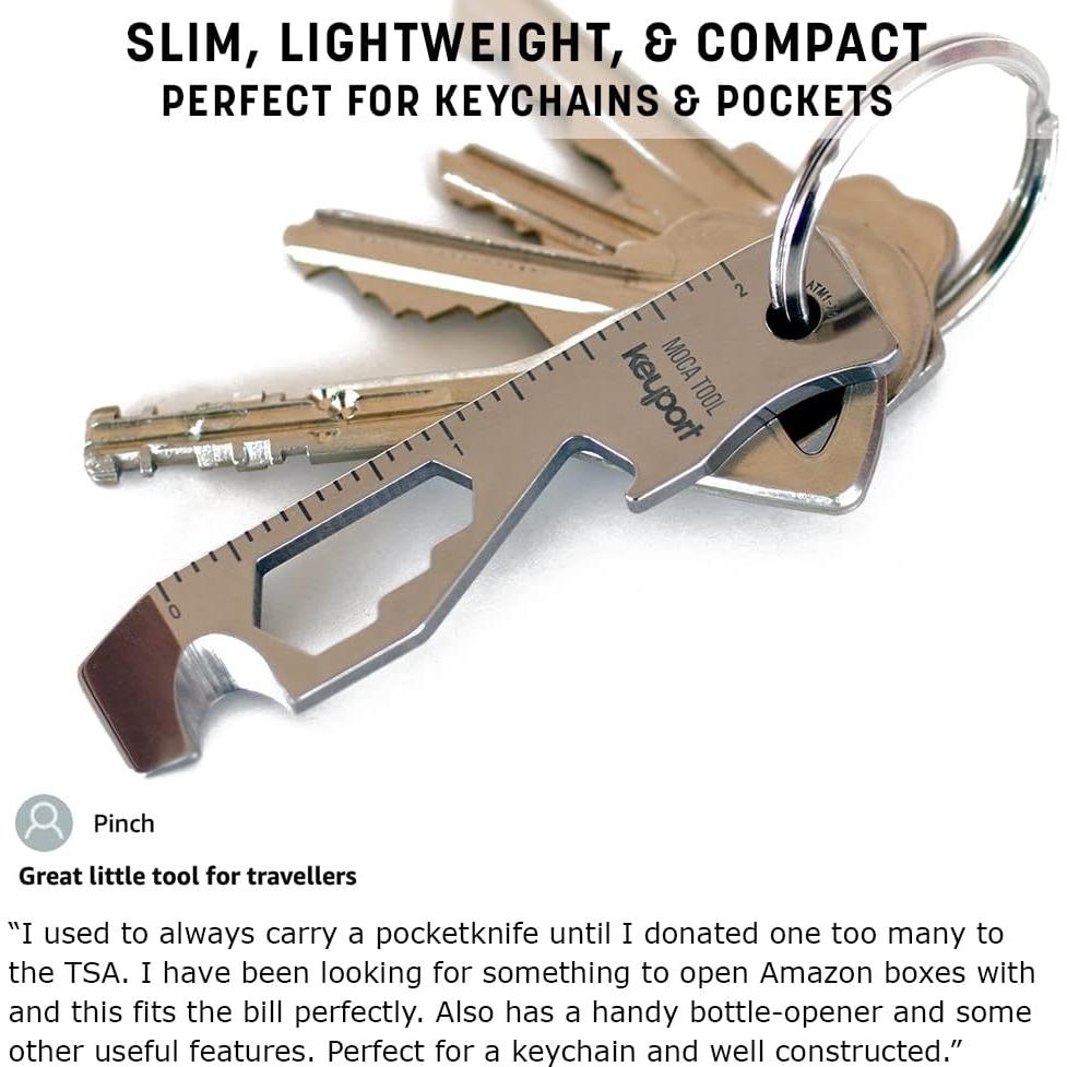 Keyport MOCA 10-en-1 Multiherramienta de Llavero Acero Inoxidable