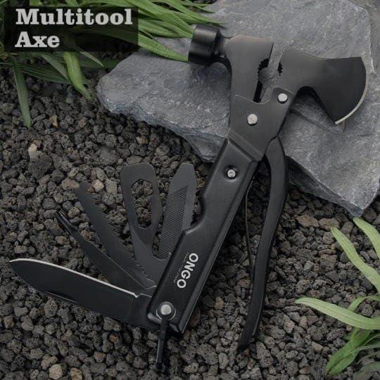 Multi-Herramienta Hacha y Martillo OnGo 20cm Plegable Negra