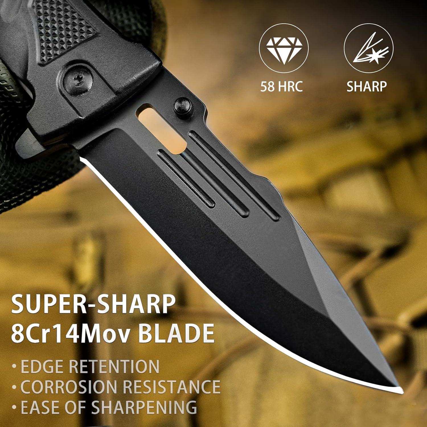 Cuchillo Plegable NedFoss DA75 9.9 cm con Cortador y Rompedor