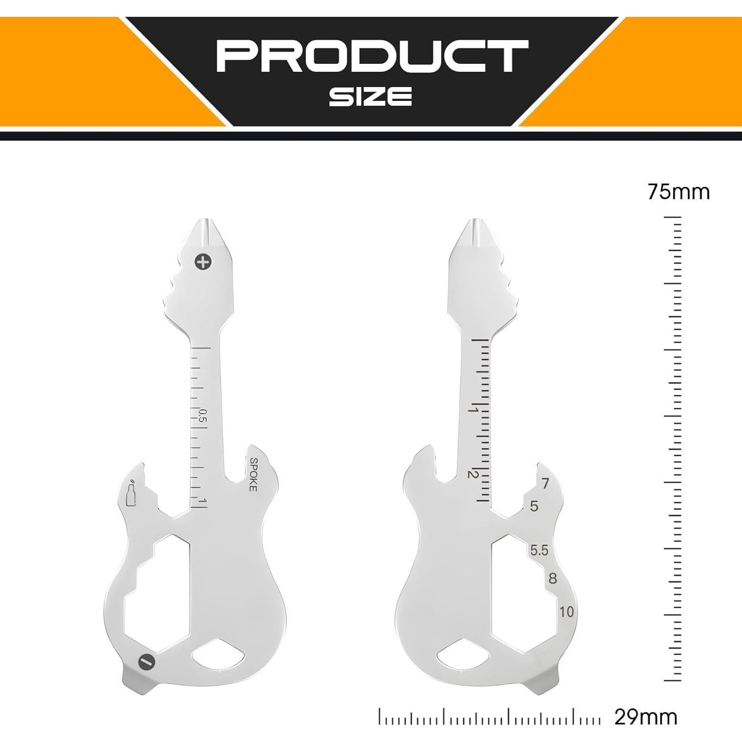 Llave Multi-herramienta 12 en 1 LLYZZ Guitarra EDC 18g