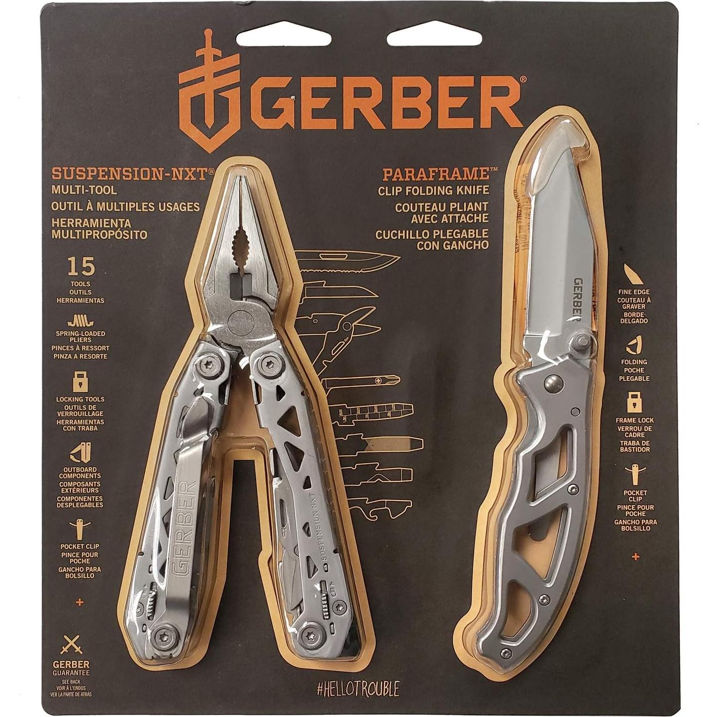 Kit de Herramientas Gerber Gear 2 Piezas Multiherramienta y Cuchillo