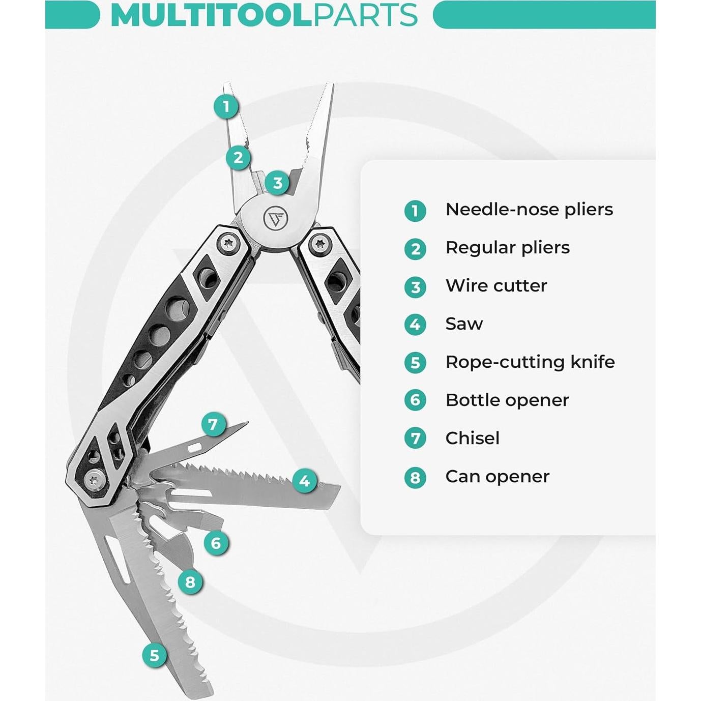 Herramienta Multiuso 22 en 1 DrFriedels - Acero Inoxidable