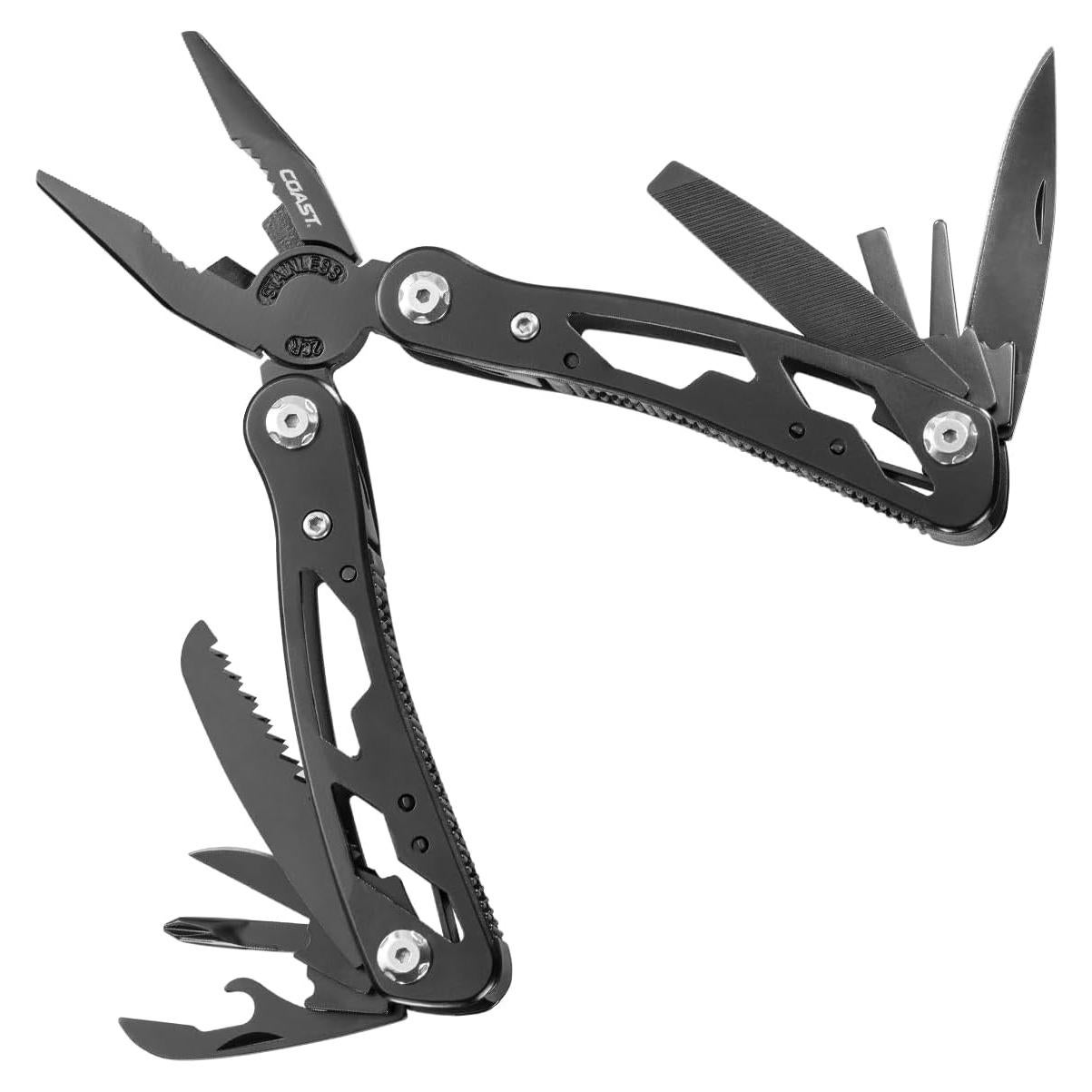 Multi-Herramienta COAST CT225 11 en 1 - Acero Inoxidable Negro