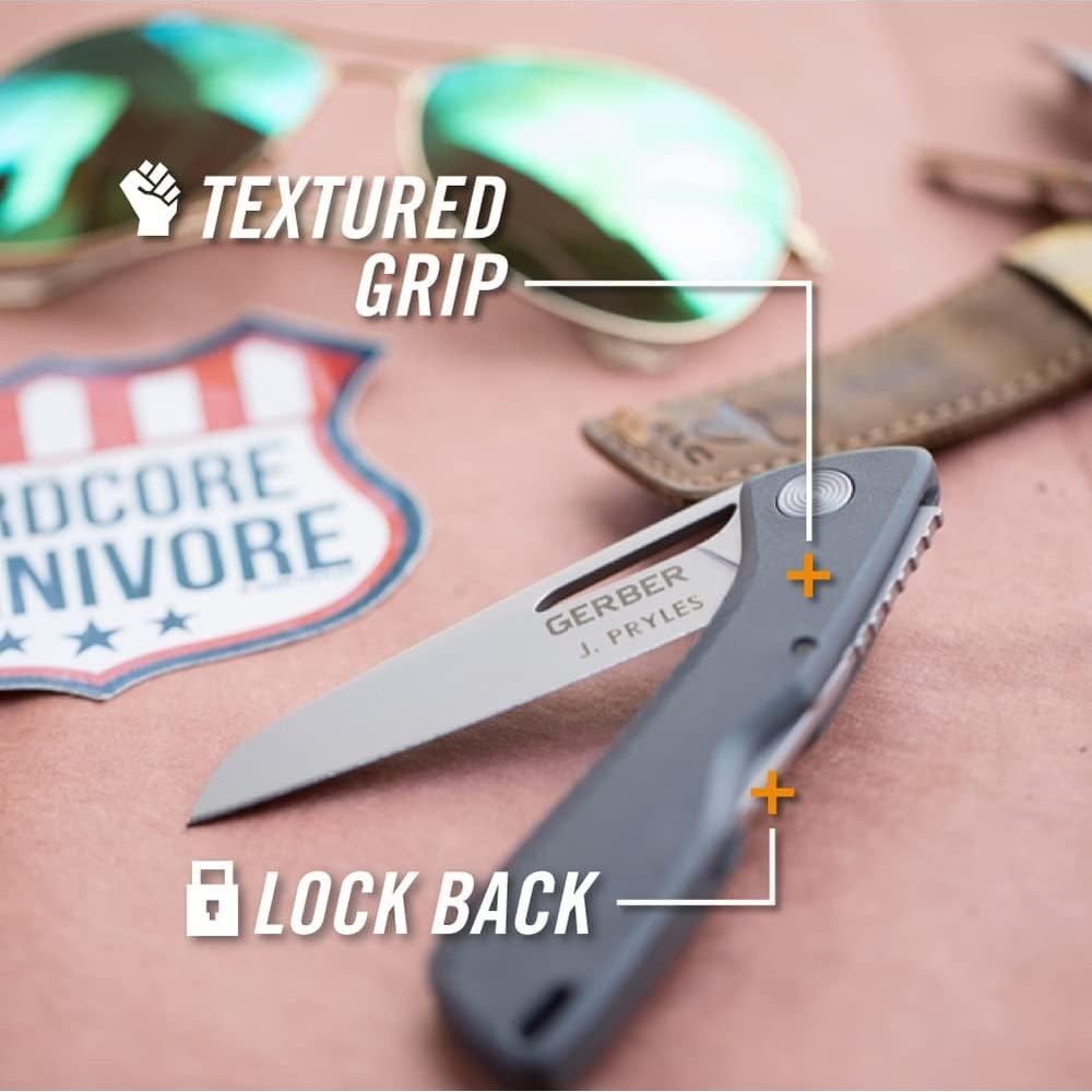 Cuchillo Plegable Gerber SharkBelly 8.26 cm Filo Serrado Gris