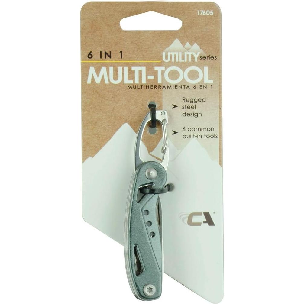 Herramienta Multiusos 6-en-1 Utility Verde, Acero 1.9x7x14.6cm