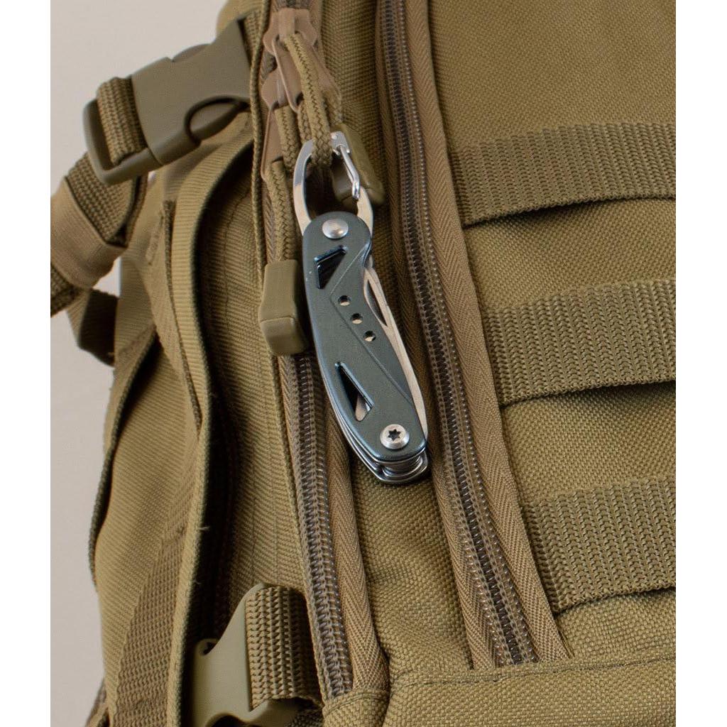 Herramienta Multiusos 6-en-1 Utility Verde, Acero 1.9x7x14.6cm