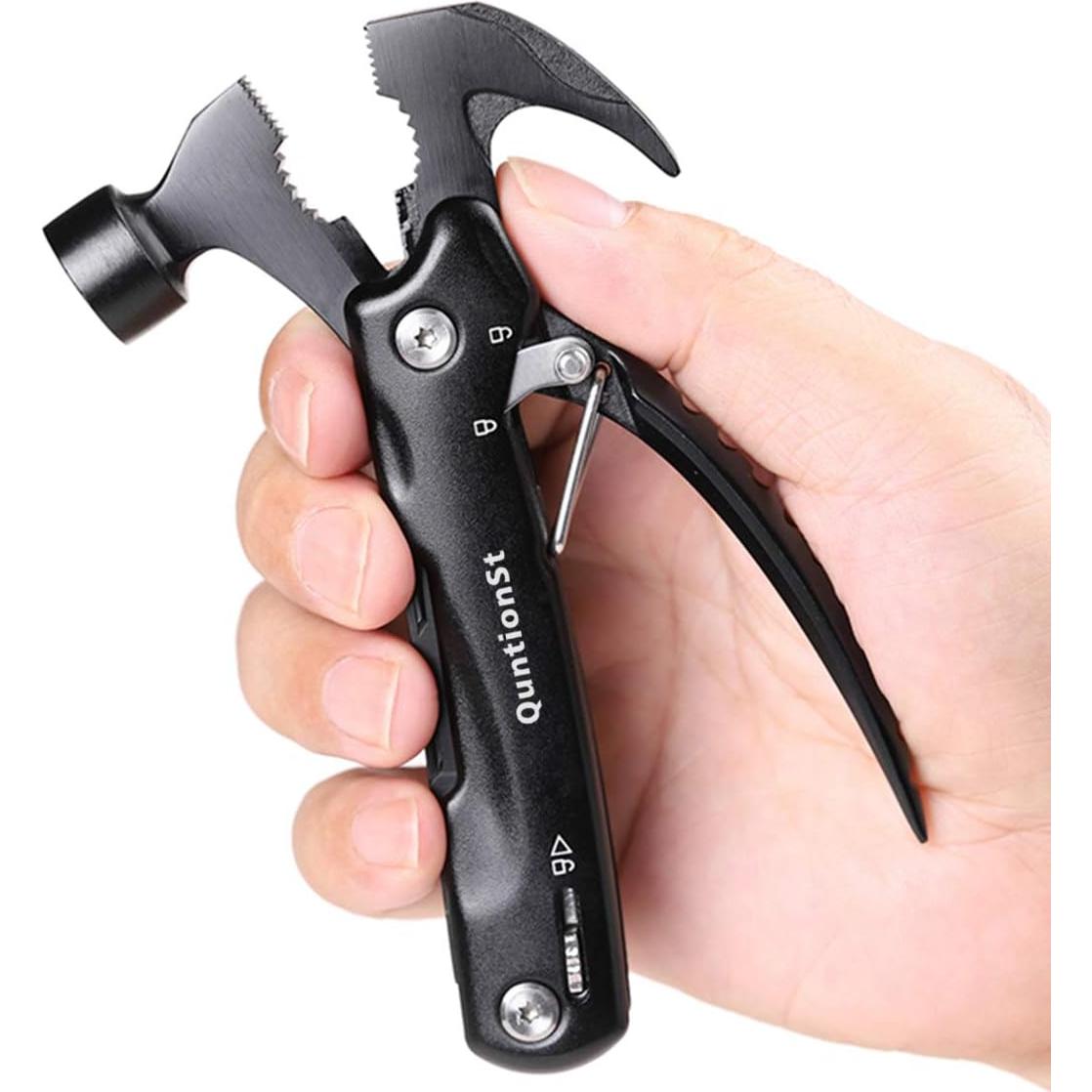 Herramienta Multitool de Martillo 12 en 1 QuntionSt - Acero Inoxidable