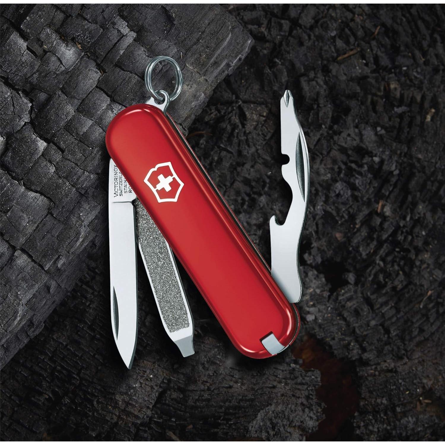 Cuchillo Suizo Victorinox Rally 58mm 9 Funciones Rojo