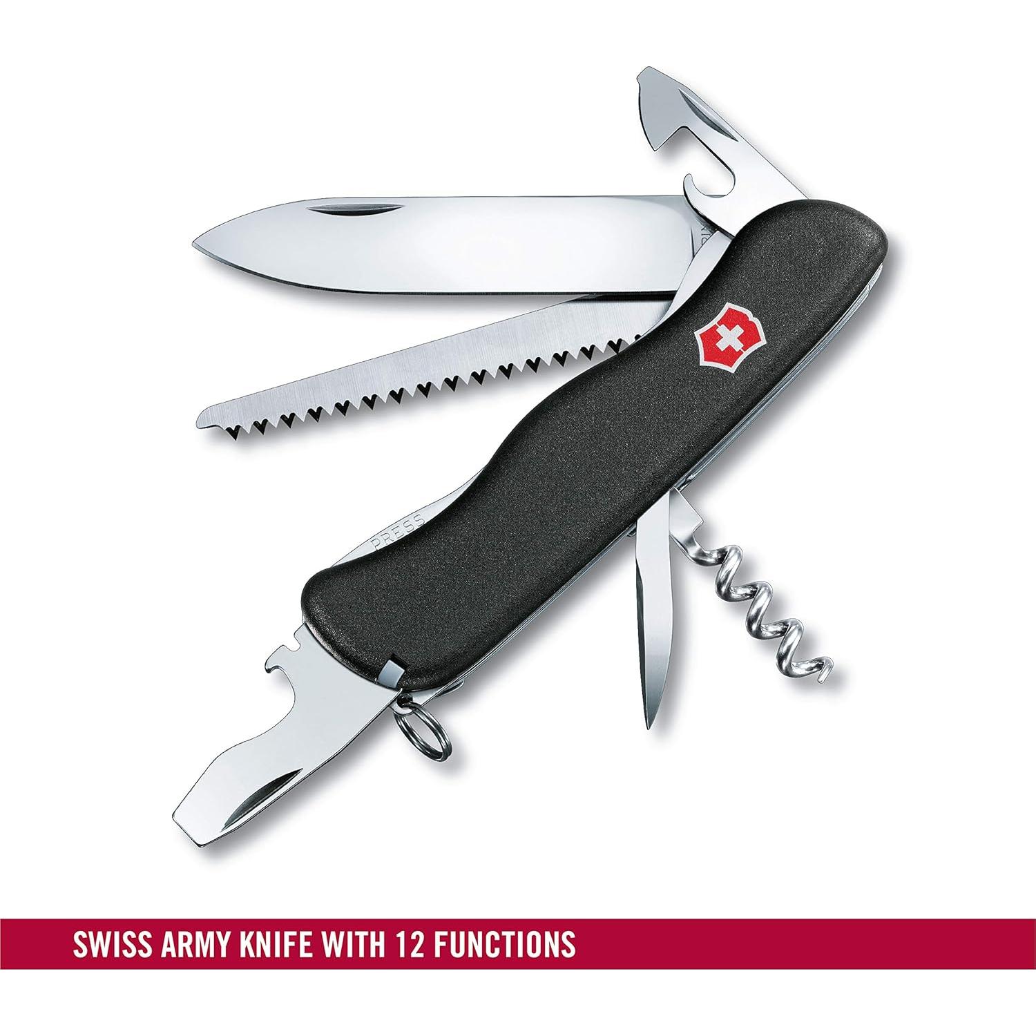 Cuchillo Suizo Victorinox Forester 12 Funciones Negro