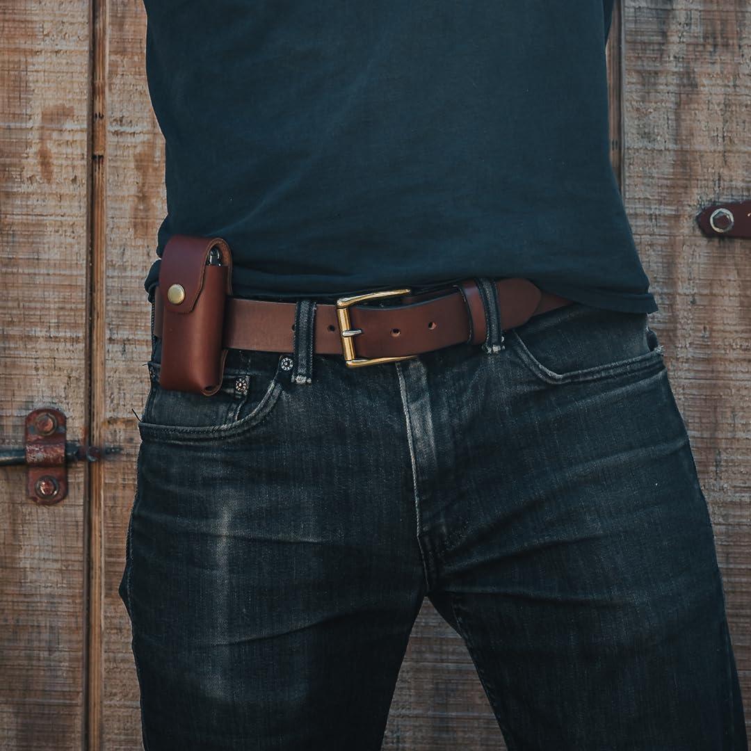 Funda de Cuero para Herramientas Múltiples American Bench Craft - Negro