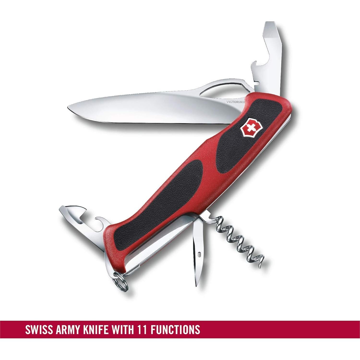 Cuchillo Suizo Victorinox RangerGrip 61 - 11 Funciones, Rojo/Negro