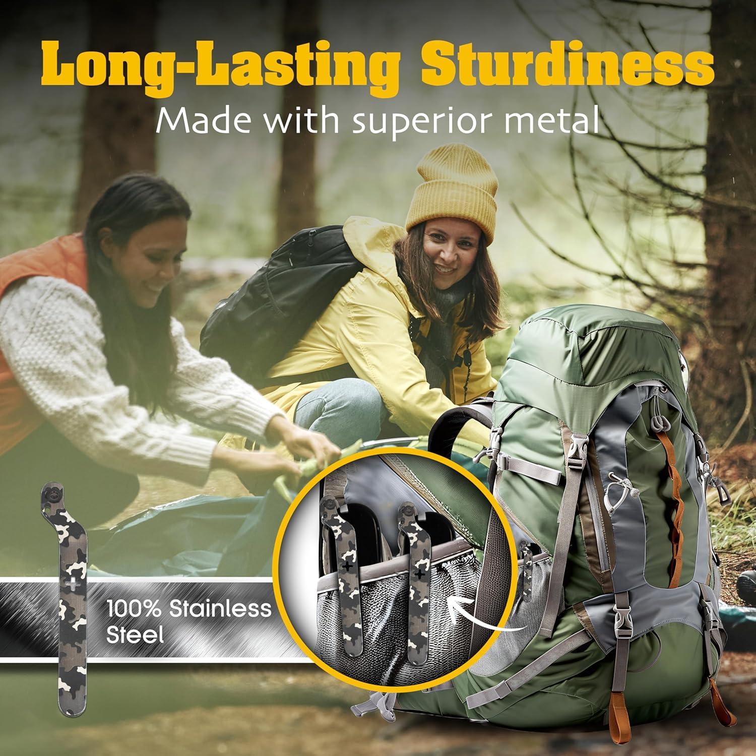 Clip SwissKarry Donk! Camo Negro para Cuchillo Suizo 91mm